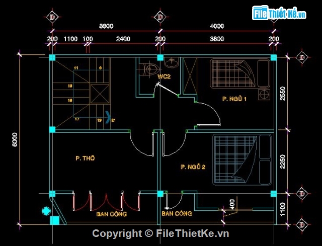 Bản vẽ,1 trệt 2 lầu,Bản vẽ autocad